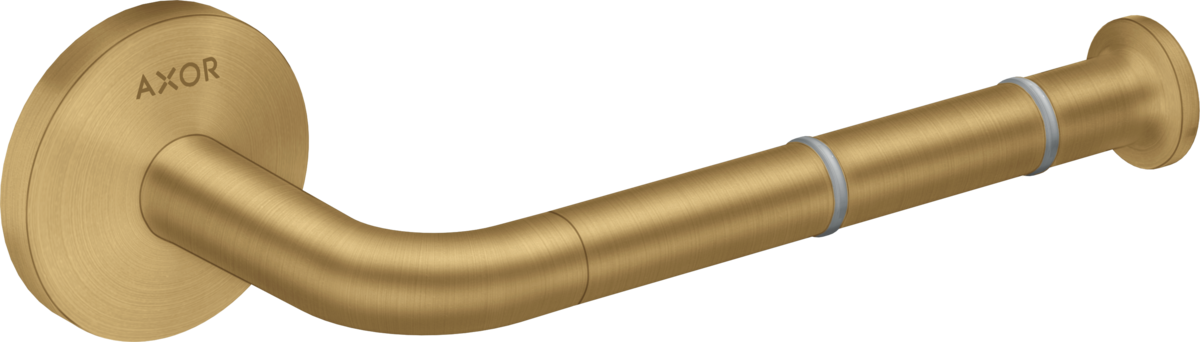 Axor Universal Circular Metal Brushed Gold Optic Wall Mounted Roll Holder