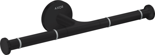 Axor Universal Circular Metal Matte Black Wall Mounted Double Toilet Paper Holder