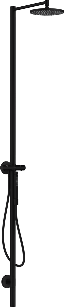 Axor Starck 2.5 GPM 2-Function 240 1-Jet Matte Black Showerpipe
