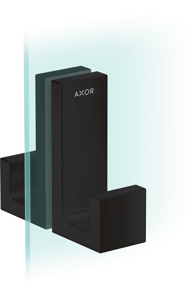 Axor Universal Rectangular Metal Matte Black Shower Door Handle