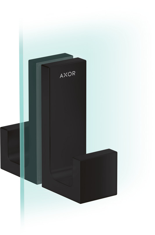 Axor Universal Rectangular Metal Matte Black Shower Door Handle