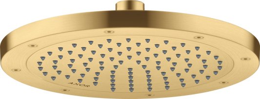 Axor ShowerSolutions 2.5 GPM 245 1-Jet Brushed Gold Optic Rain Showerhead