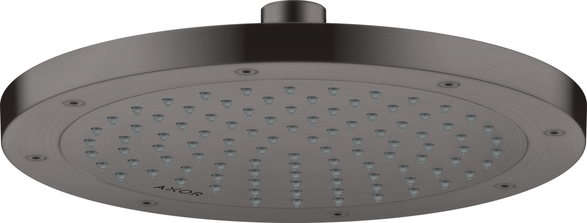 Axor ShowerSolutions 2.5 GPM 245 1-Jet Brushed Black Chrome Rain Showerhead