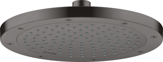 Axor ShowerSolutions 2.5 GPM 245 1-Jet Brushed Black Chrome Rain Showerhead
