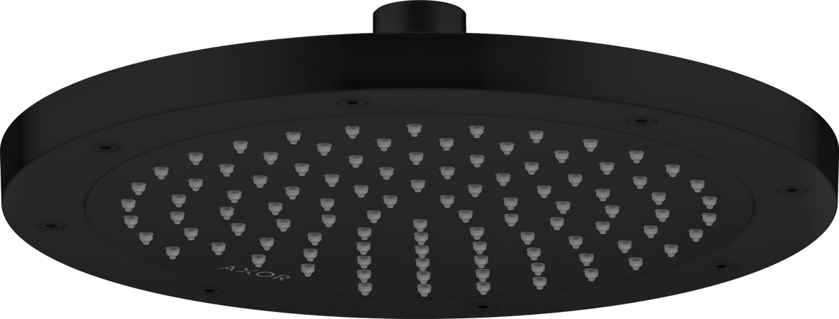 Axor ShowerSolutions 2.5 GPM 245 1-Jet Matte Black Rain Showerhead