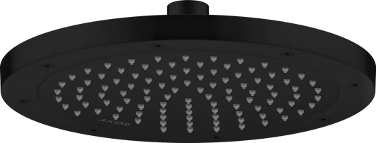 Axor ShowerSolutions 2.5 GPM 245 1-Jet Matte Black Rain Showerhead