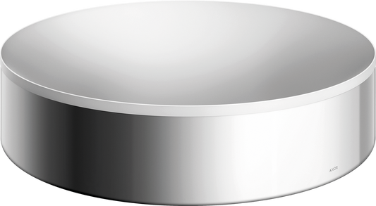 Axor Suite 15" Metal Chrome Round Sink Without Overflow