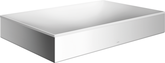Axor Suite 24" x 16" Solid Surface Chrome Square Sink Without Overflow