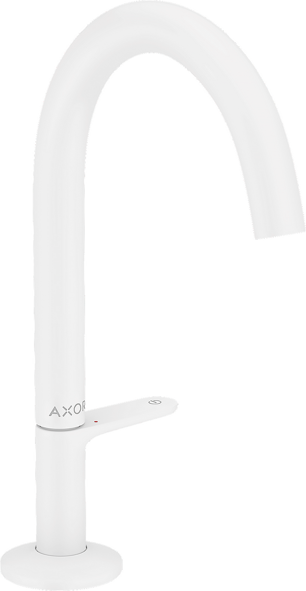 Axor One 1.2 GPM Single Hole Select Handle Design Matte White Faucet