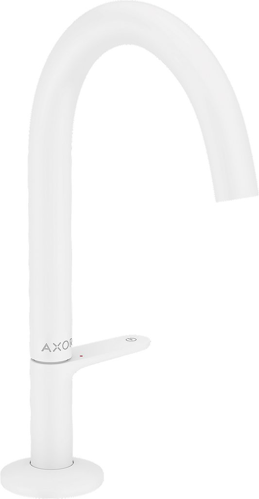 Axor One 1.2 GPM Single Hole Select Handle Design Matte White Faucet