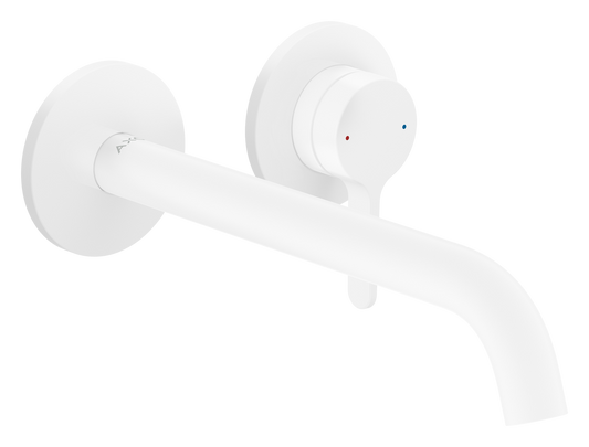Axor One 1.2 GPM Single Lever Handle Matte White Wall Mounted Faucet