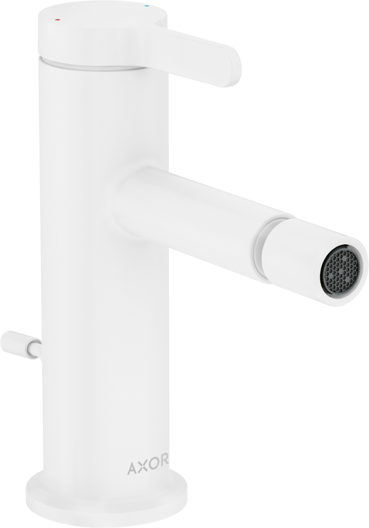 Axor One 1.5 GPM Single Hole Lever Handle Matte White Bidet Faucet