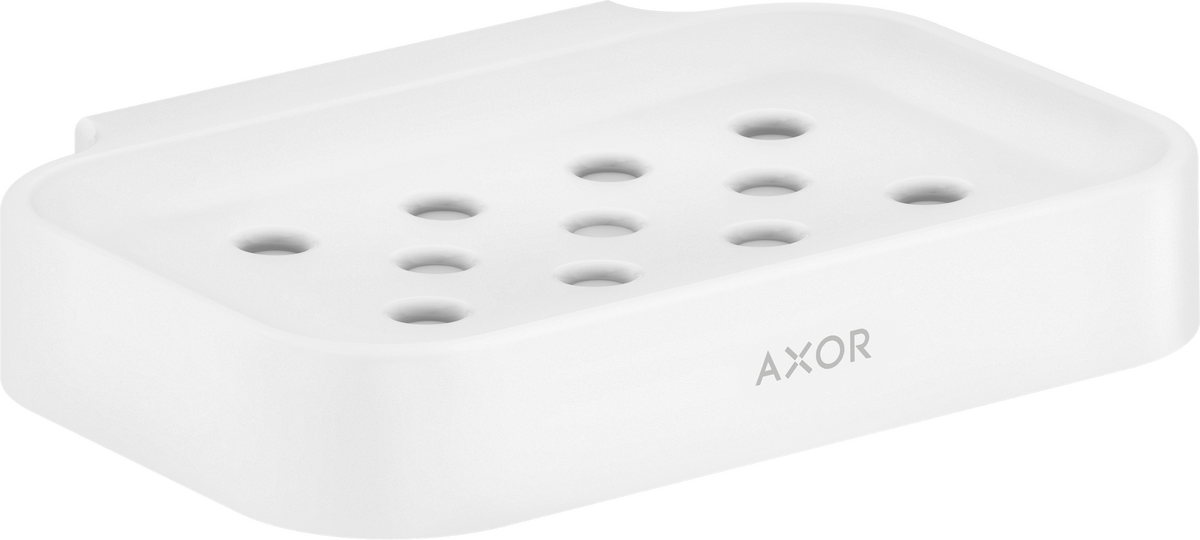 Axor Universal Circular Matte White Wall Mounted Soap Dish