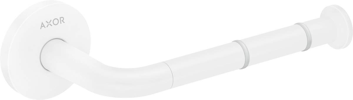 Axor Universal Circular Metal Matte White Wall Mounted Roll Holder