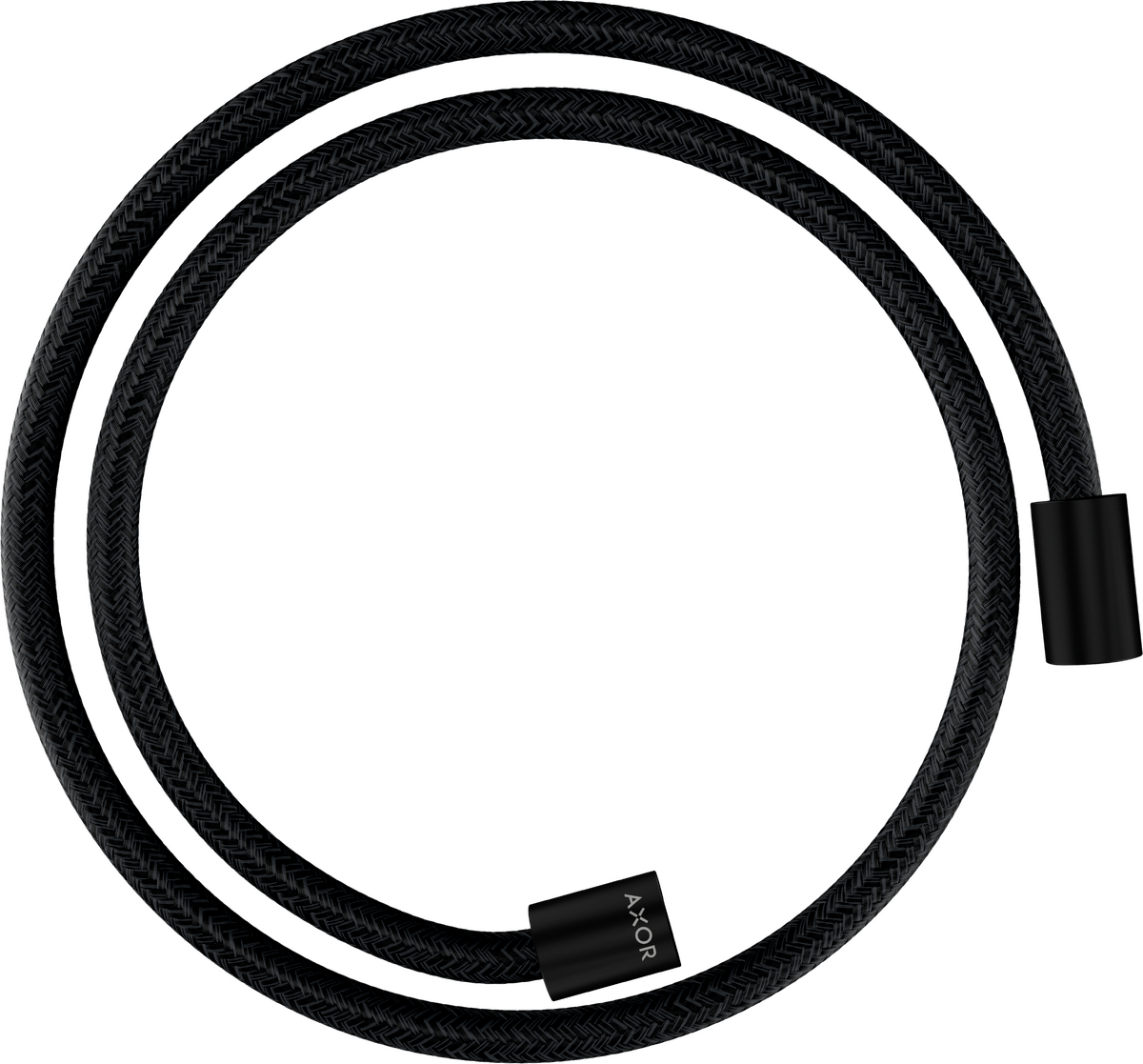 Axor ShowerSolutions 49" Matte Black Textile Hose With Cylindrical Nut