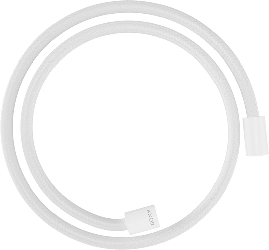 Axor ShowerSolutions 49" Matte White Textile Hose With Cylindrical Nut