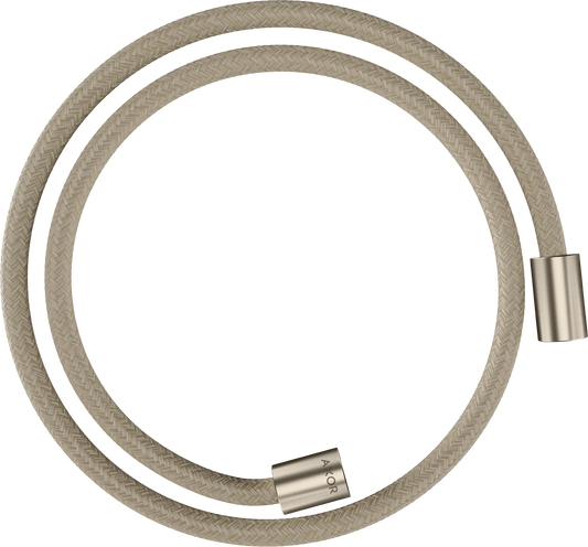 Axor ShowerSolutions 49" Brushed Nickel Textile Hose With Cylindrical Nut