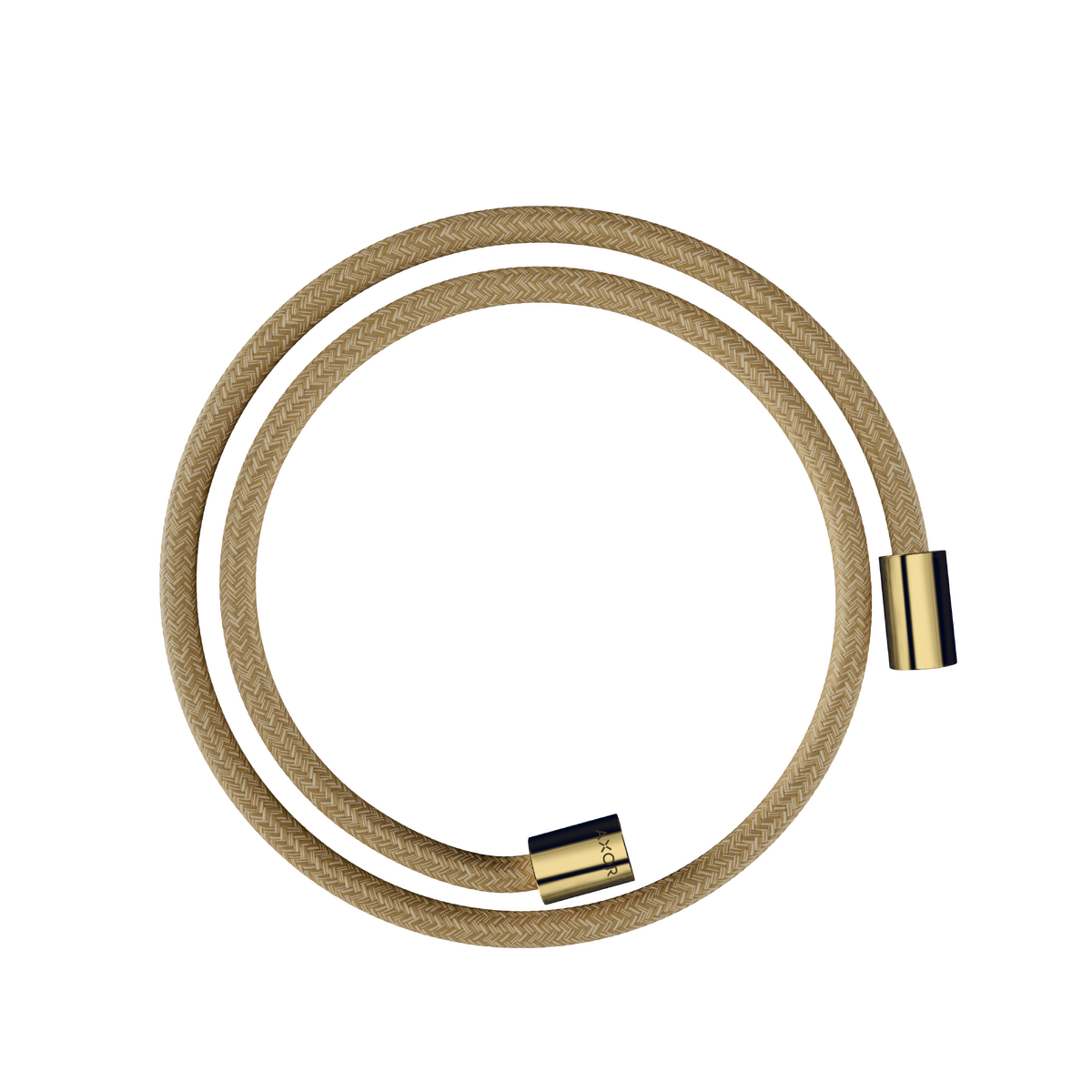 Axor ShowerSolutions 49" Polished Gold Optic Textile Hose With Cylindrical Nut