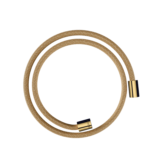 Axor ShowerSolutions 49" Polished Gold Optic Textile Hose With Cylindrical Nut