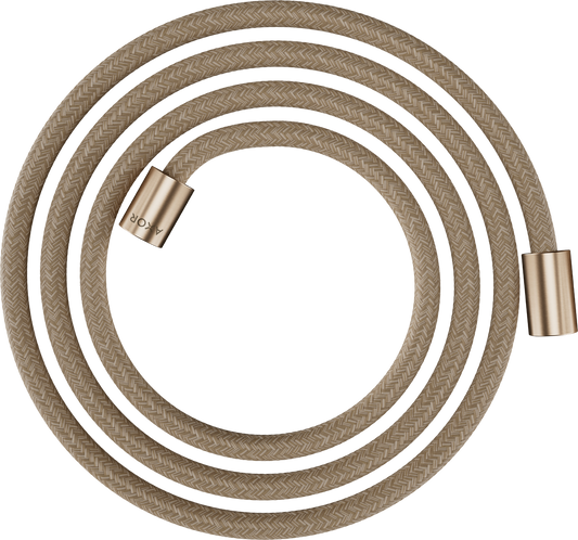 Axor ShowerSolutions 79" Brushed Bronze Textile Hose With Cylindrical Nut