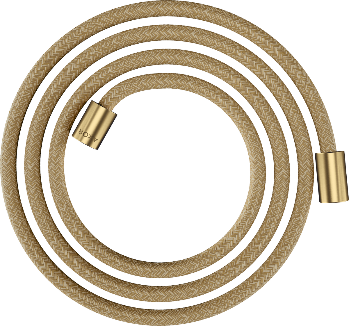 Axor ShowerSolutions 79" Brushed Gold Optic Textile Hose With Cylindrical Nut