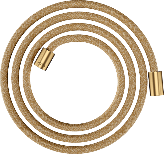 Axor ShowerSolutions 79" Brushed Gold Optic Textile Hose With Cylindrical Nut