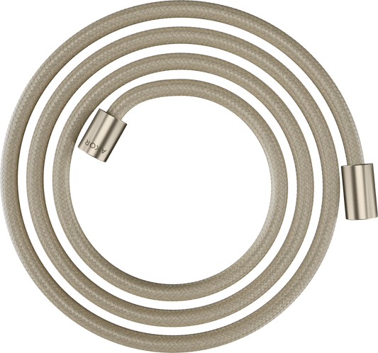 Axor ShowerSolutions 79" Brushed Nickel Textile Hose With Cylindrical Nut