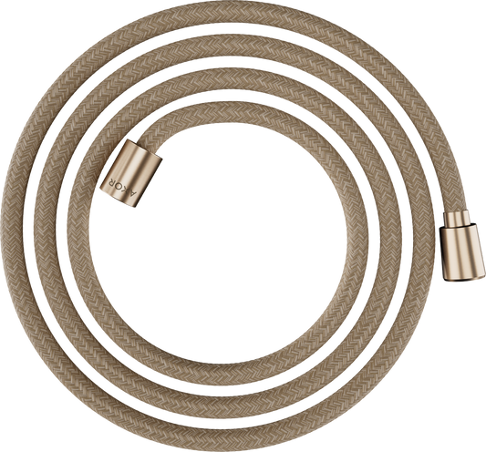Axor ShowerSolutions 79" Brushed Bronze Textile Hose With Cylindrical and Conical Nut