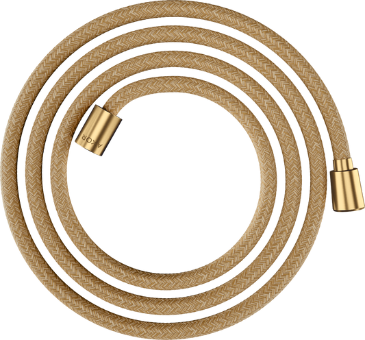 Axor ShowerSolutions 79" Brushed Gold Optic Textile Hose With Cylindrical and Conical Nut