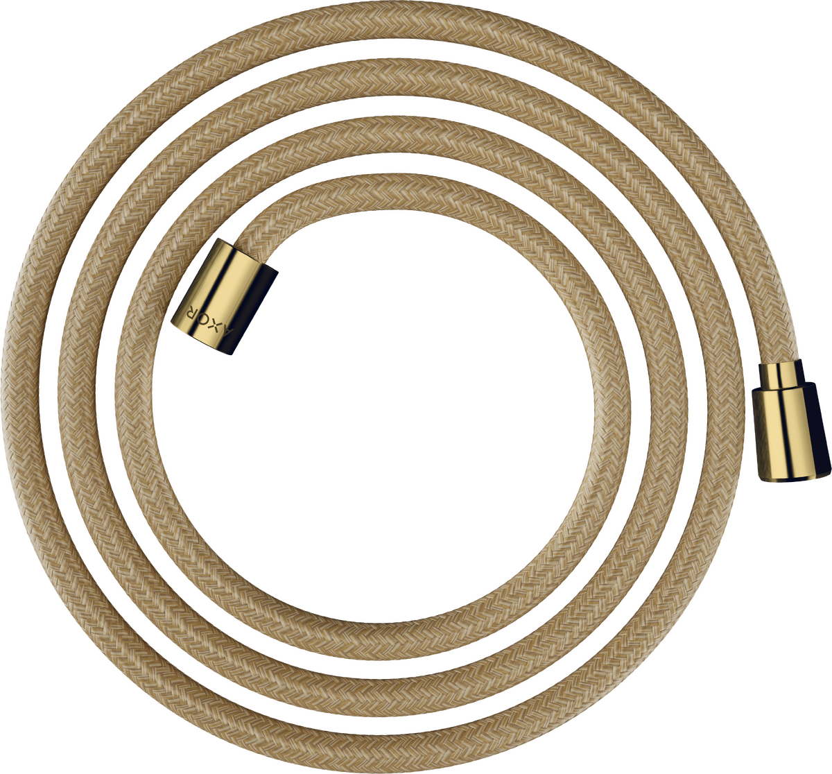 Axor ShowerSolutions 79" Polished Gold Optic Textile Hose With Cylindrical and Conical Nut