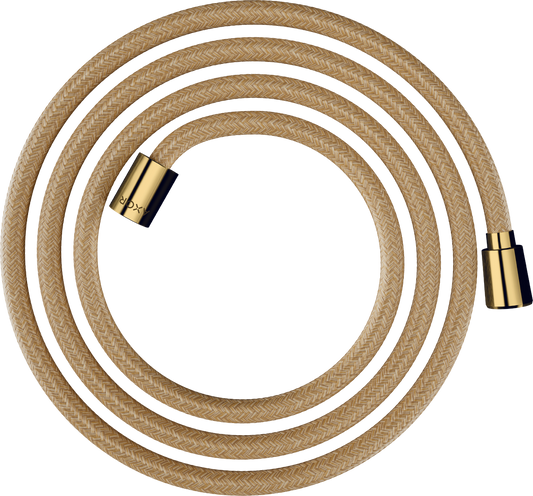 Axor ShowerSolutions 79" Polished Gold Optic Textile Hose With Cylindrical and Conical Nut