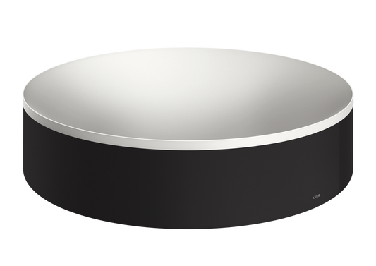Axor Suite 15" Metal Matte Black Round Sink Without Overflow