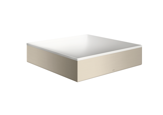 Axor Suite 15" x 15" Solid Surface Brushed Nickel Sink Without Overflow