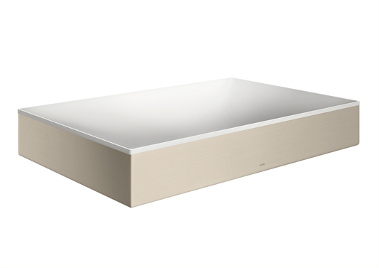 Axor Suite 24" x 16" Solid Surface Brushed Nickel Sink Without Overflow