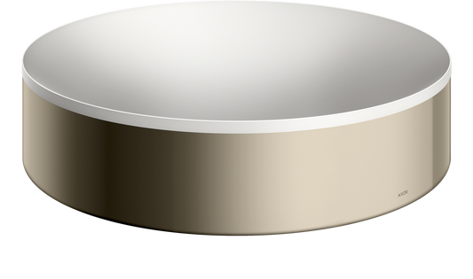 Axor Suite 15" Metal Polished Nickel Round Sink Without Overflow