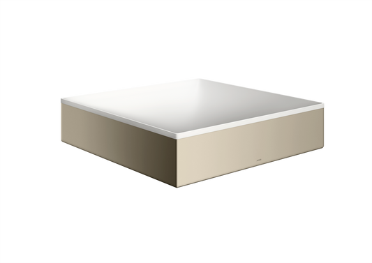 Axor Suite 15" x 15" Solid Surface Polished Nickel Sink Without Overflow