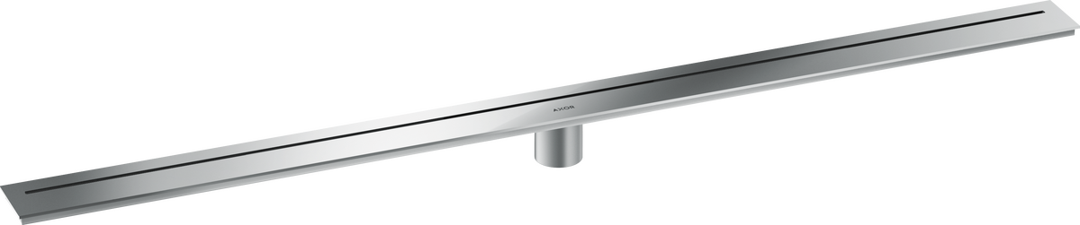 Axor 47" Stainless Steel Floor Installation Chrome Drain