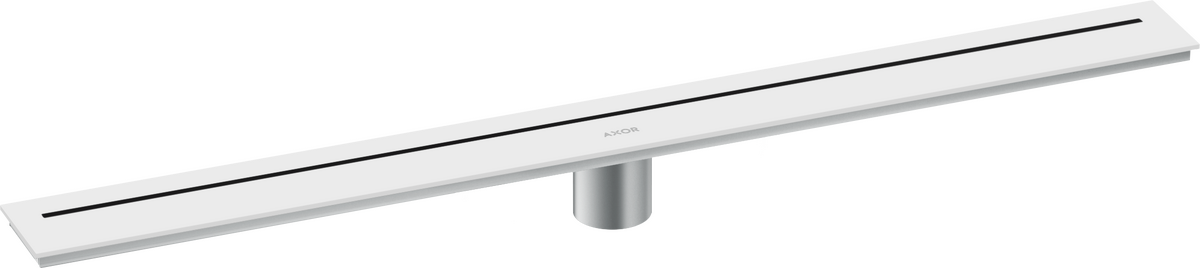 Axor 32" Stainless Steel Floor Installation Matte White Drain