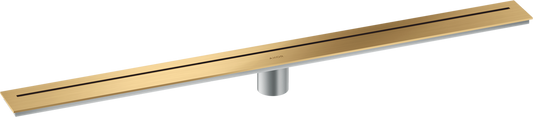 Axor 36" Stainless Steel Floor Installation Brushed Gold Optic Drain