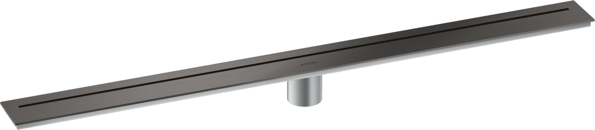 Axor 36" Stainless Steel Floor Installation Brushed Black Chrome Drain