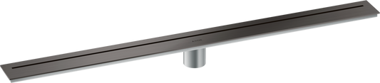 Axor 36" Stainless Steel Floor Installation Brushed Black Chrome Drain