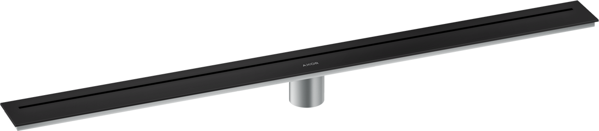 Axor 36" Stainless Steel Floor Installation Matte Black Drain