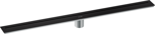 Axor 36" Stainless Steel Floor Installation Matte Black Drain
