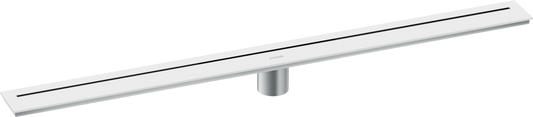 Axor 36" Stainless Steel Floor Installation Matte White Drain