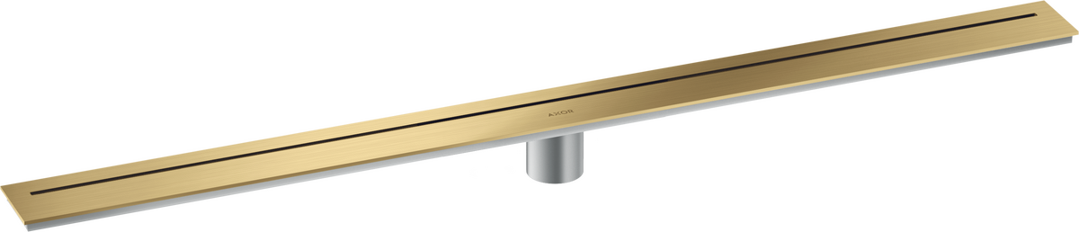 Axor 39" Stainless Steel Floor Installation Brushed Gold Optic Drain