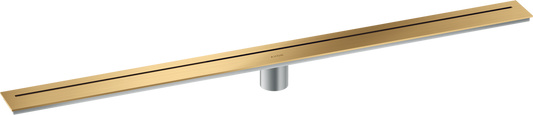 Axor 39" Stainless Steel Floor Installation Brushed Gold Optic Drain