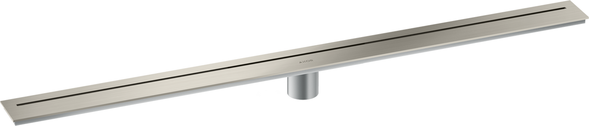Axor 39" Stainless Steel Floor Installation Brushed Stainless Steel Drain