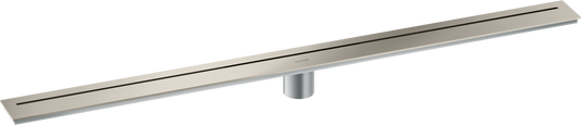 Axor 39" Stainless Steel Floor Installation Brushed Stainless Steel Drain