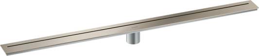 Axor 39" Stainless Steel Floor Installation Brushed Nickel Drain