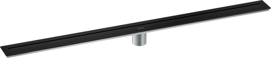 Axor 39" Stainless Steel Floor Installation Matte Black Drain